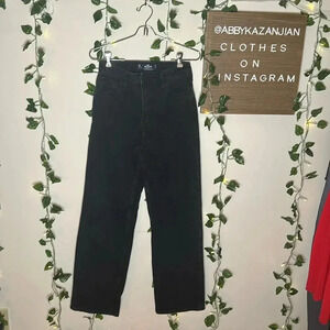 Hollister Ultra High Rise Dad Jeans Black